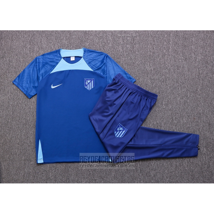 Chandal del Atletico Madrid Manga Corta 2022-2023 Azul